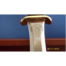 EK 24K GOLD US AIRBORNE CUSTOM BLACKJACK MILITARY KNIFE EK 24K GOLD US AIRBORNE CUSTOM BLACKJACK MILITARY KNIFE