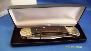 ROY CARTER ~ VINTAGE BUCK 110 CUSTOM KNIFE FROM 70S