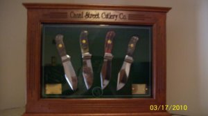Canal Street Cutlery D'Holder Big Bowie Commemorative 4 Knife Set #02 of Only 12 Made