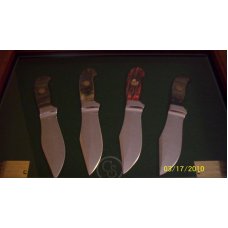 Canal Street Cutlery D'Holder Big Bowie Commemorative 4 Knife Set #02 of Only 12 Made Canal Street Cutlery D'Holder Big Bowie Commemorative 4 Knife Set #02 of Only 12 Made