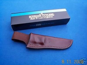 SCHRADE USA PH1 PRO HUNTER KNIFE BOX & BROWN SHEATH NOS