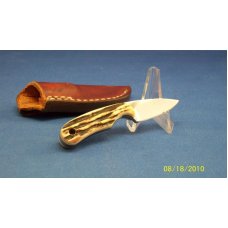 Charles Bolton Custom Miniature / Necker Stag Drop Point Knife Mint Charles Bolton Custom Miniature / Necker Stag Drop Point Knife Mint