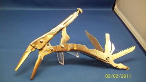 SCHRADE USA ST-6 VISE GRIP COMBO NEEDLE NOSE WITH KNIFE AND TOOLS