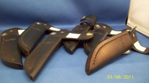 1- BUCK LOGO USA MODEL 102 LEATHER KNIFE SHEATH  NOS Only 1 Left