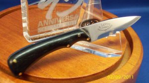 Bob Levine ~ Old Alaska Stamp ~ Custom Miniature Knife with a Display REDUCED