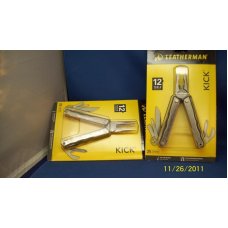 LEATHERMAN KICK MULTI TOOL KNIFE NEW IN SEALED PACKAGE WITH LEATHER SHEATH ~ Last One!