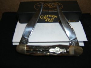 GERMAN BULL  STAG MUSKRAT NEW IN BOX !!!!!!! 