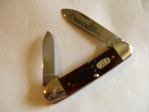 CASE XX  62131 CV  JIGGED RED BONE CANOE  MADE IN 1999
