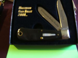 RE18887 MILLENNIUM BABY BULLET 1 OF 2500 BLACK BUFFALO HORN HANDLES