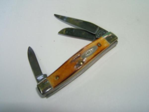  CASE XX SERPENTINE PEN HONEY STAG 53033 SS 4-DOT 1986