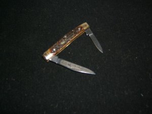 BULLDOG 1995 2-BLADE PEN  PIT BULL JIGGED BONE HAMMER FORGED