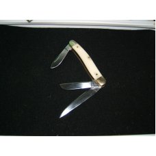 WINCHESTER WHITE HANDLE 3 BLADE STOCKMAN $ 1.00 SHIPPING WINCHESTER WHITE HANDLE 3 BLADE STOCKMAN $ 1.00 SHIPPING
