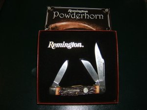 POWDER HORN REMINGTON A TRIBUTE TO THE MUSKET RIFLE  USA