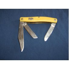  SCHRADE  WALDEN   #882Y   YELLOW HANDLE BIRDS EYE STOCKMAN
