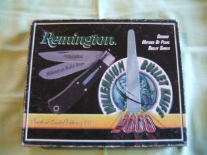 2000 MILLENNIUM PEARL BULLET BLACK BUFFALO HORN LARGE TRAPPER