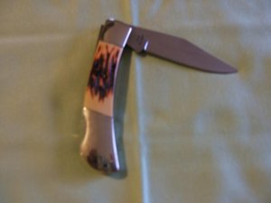 WINCHESTER  DELRIN STAG LOCKBACK NEW CONDITION  FREE SHIPPING