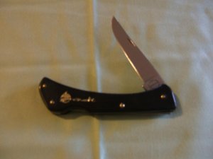 REMINGTON USA BANDIT LOCKBACK BLACK DELRIN HANDLES 