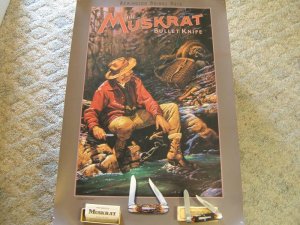 4466 REMINGTON MUSKRAT AND MUSKRAT BULLET POSTER 