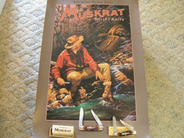 4466 REMINGTON MUSKRAT AND MUSKRAT BULLET POSTER 4466 REMINGTON MUSKRAT AND MUSKRAT BULLET POSTER
