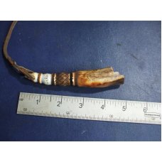 STAG HORN- Black Powder Measure 75 grain, Hand Carved-Signed original, Made in USA STAG HORN- Black Powder Measure 75 grain, Hand Carved-Signed original, Made in USA