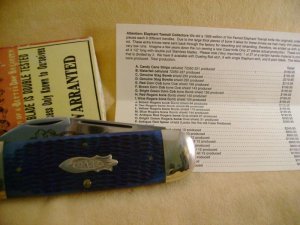 1996 BLUE BONE ELEPHANT TOE WITH DOUBLE BULLS
