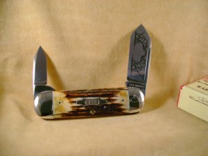 CASE CLASSICS 52050 SAMBAR STAG ELEPHANT TOE 1995 SERIAL#0   1 OF 12