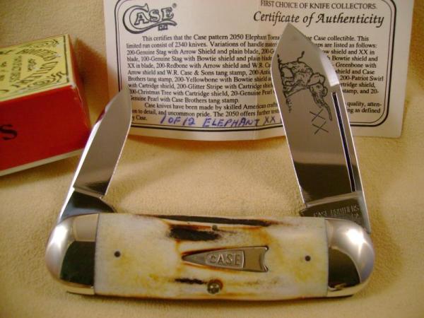 1994 CASE CLASSIC ELEPHANT TOE 52050 XX STAMP AND SINGLE BULL 1994 CASE CLASSIC ELEPHANT TOE 52050 XX STAMP AND SINGLE BULL