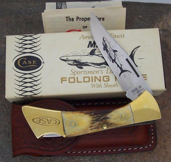 CASE XX 10 DOT 1980 STAG MAKO KNIFE 5158 L SSP CASE XX 10 DOT 1980 STAG MAKO KNIFE 5158 L SSP