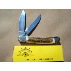 Eye Brand Knives: Eye Brand Copperhead Knife, Stag Handle, EB-GXDS