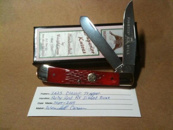 Classic 2625 Ruby Red RV Jigged Bone Trapper Classic 2625 Ruby Red RV Jigged Bone Trapper