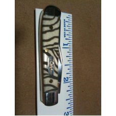 CASE Tiny Trapper Pocket Knife - Natural Bone with Zebra Stripes CASE Tiny Trapper Pocket Knife - Natural Bone with Zebra Stripes