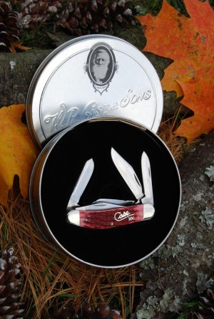 Case XX  Cranberry Bone 5-Blade Sowbelly