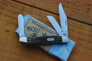 Case XX 6347 SS Pocket Worn Green Bone Stockman 1998