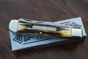 Boker Tree Brand Classic Stag  2-Blade Trapper 