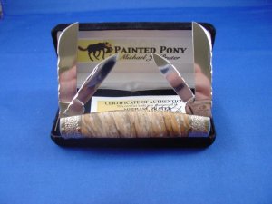 Queen Custom Congress Knife Painted Pony By Michael Prater 