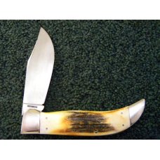 Case XX Hand Made USA 4 Dot (1976) 5172 SSP Stag Clasp Knife Razor Edge Case XX Hand Made USA 4 Dot (1976) 5172 SSP Stag Clasp Knife Razor Edge