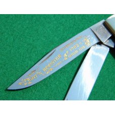 Fight'n Rooster Solingen Germany Pearl Trapper 1982 Club Knife Fight'n Rooster Solingen Germany Pearl Trapper 1982 Club Knife