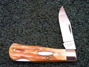 KA-BAR USA Stainless 1186 Stag Lockback Club Knife - Made in 1986