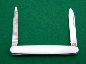 Schrade NY USA SS 778 All Stainless Pen Knife - Blade and File