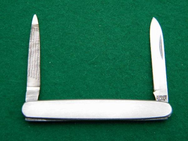 Schrade NY USA SS 778 All Stainless Pen Knife - Blade and File