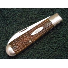 Case Tested XX 1920-1940 6299 Green Bone Torpedo Jack - Spear Blade - MINT