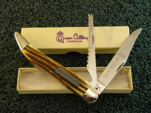 Queen # 46 Winterbottom Bone Fish Knife 