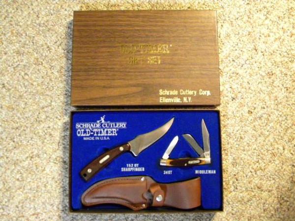 Schrade Old-Timer Gift Set 34OT and 152 OT w/Sheat - NIB Schrade Old-Timer Gift Set 34OT and 152 OT w/Sheat - NIB