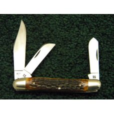 Case XX USA 10 Dot (1970) 6347 HP SSP Razor Edge 3 Blade Stockman Knife - Mint