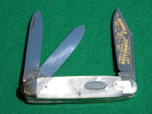 Fight'n Rooster Solingen Germany Pearl 3 Backspring Whittler 1994 Club Knife