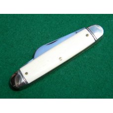 Schrade Walden NY USA 716 Imitation Piano Key Ivory Eqaul End - C. 1950's Schrade Walden NY USA 716 Imitation Piano Key Ivory Eqaul End - C. 1950's