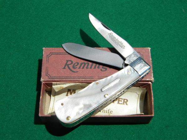 Remington 1991 R1178 Bullet Mini-Trapper - Customized with Pearl Handles and Fileworked Remington 1991 R1178 Bullet Mini-Trapper - Customized with Pearl Handles and Fileworked