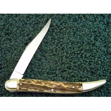 Carl Schlieper Solingen Germany German Eye 3 Eye Stag Toothpick Knife - C. 1970's Carl Schlieper Solingen Germany German Eye 3 Eye Stag Toothpick Knife - C. 1970's