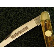 Carl Schlieper Solingen Germany German Eye 3 Eye Stag Toothpick Knife - C. 1970's Carl Schlieper Solingen Germany German Eye 3 Eye Stag Toothpick Knife - C. 1970's