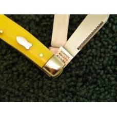 Schrade Walden NY USA 881Y Yellow Stockman - Mint
